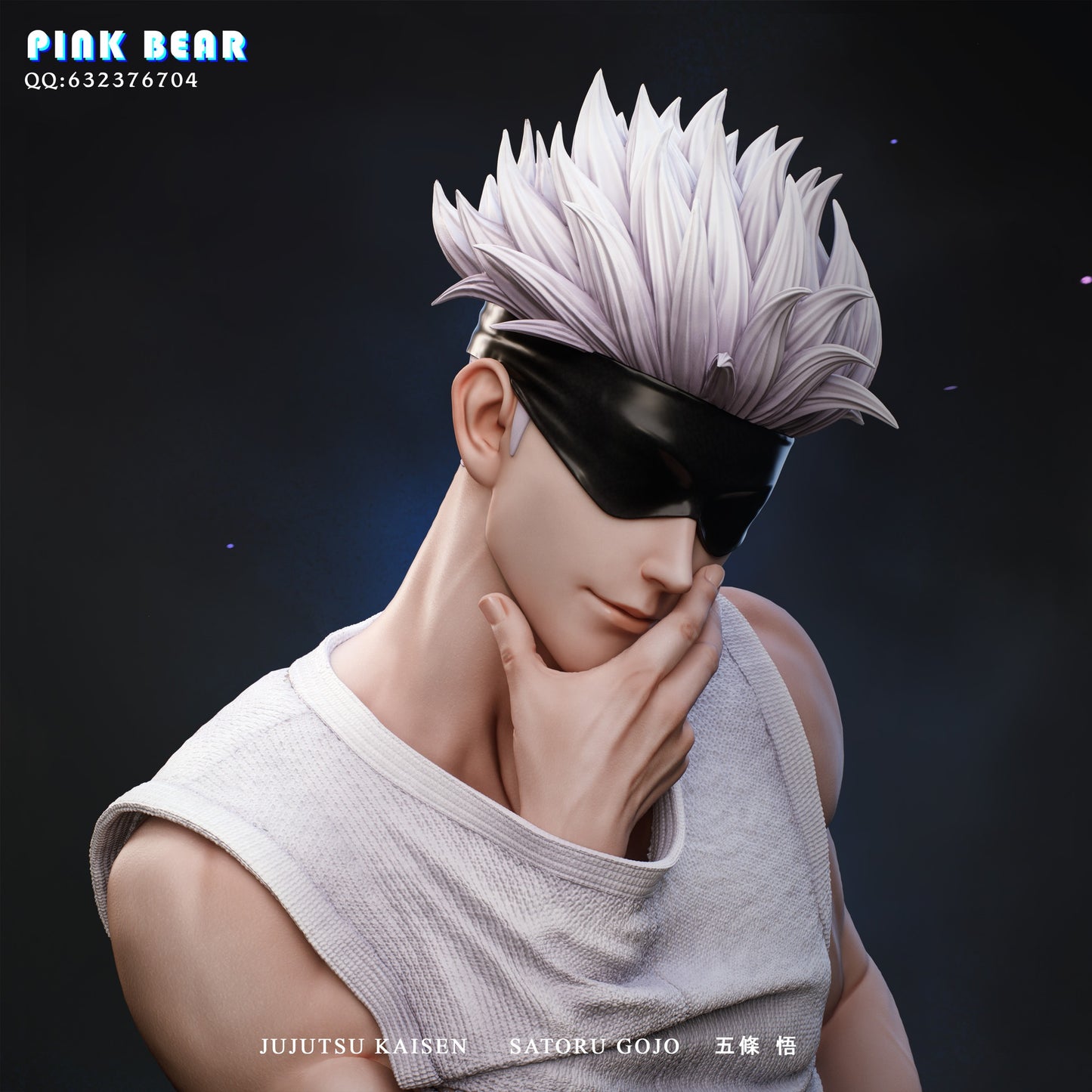 Figura Pink Bear Studio - Jujutsu Kaisen Satoru Gojo  | Figuras Anime Costa Rica, Modelo Coleccionable Premium  | Tico ofertas