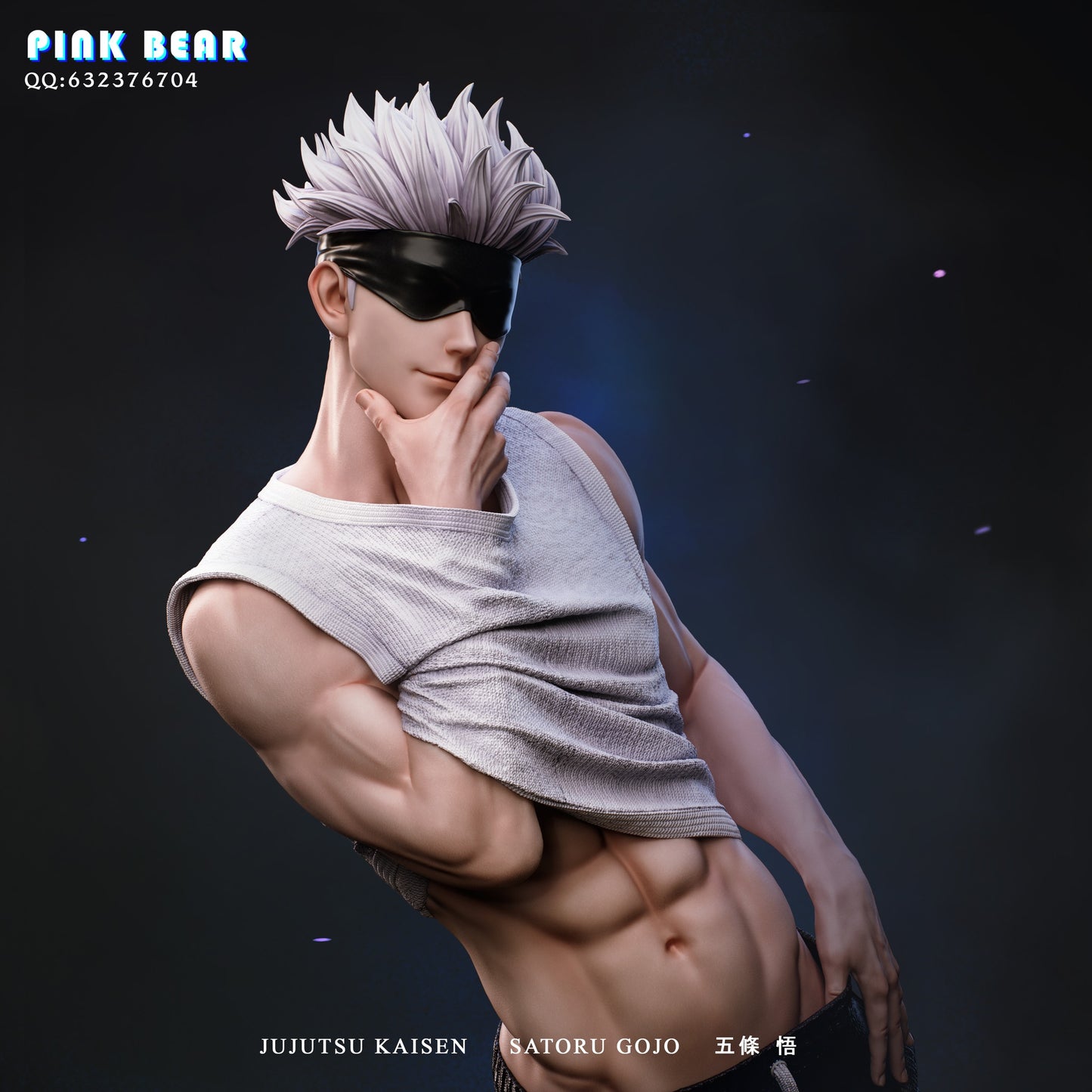 Figura Pink Bear Studio - Jujutsu Kaisen Satoru Gojo  | Figuras Anime Costa Rica, Modelo Coleccionable Premium  | Tico ofertas