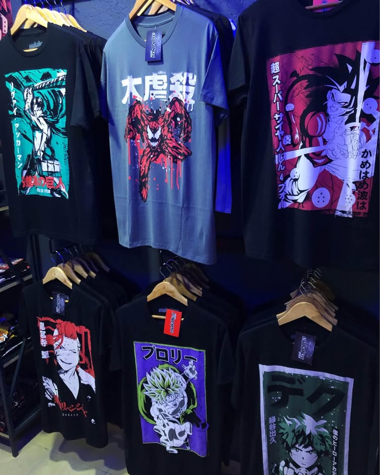 Black Camisetas de Anime Manga Corta 100% Algodón | Costa Rica | Tico Ofertas