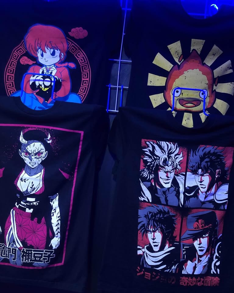 Black Camisetas de Anime Manga Corta 100% Algodón | Costa Rica | Tico Ofertas