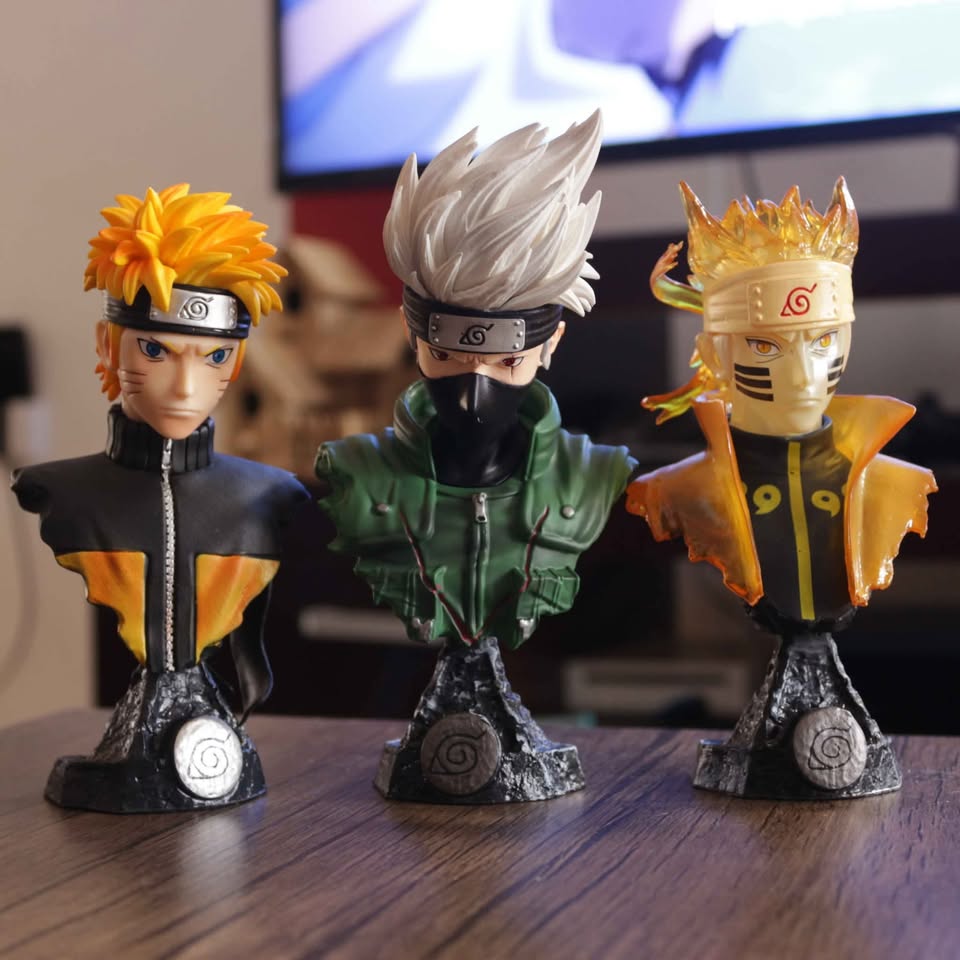 Dim Gray Figuras de Naruto, Kakashi y Kurama originales en Costa Rica