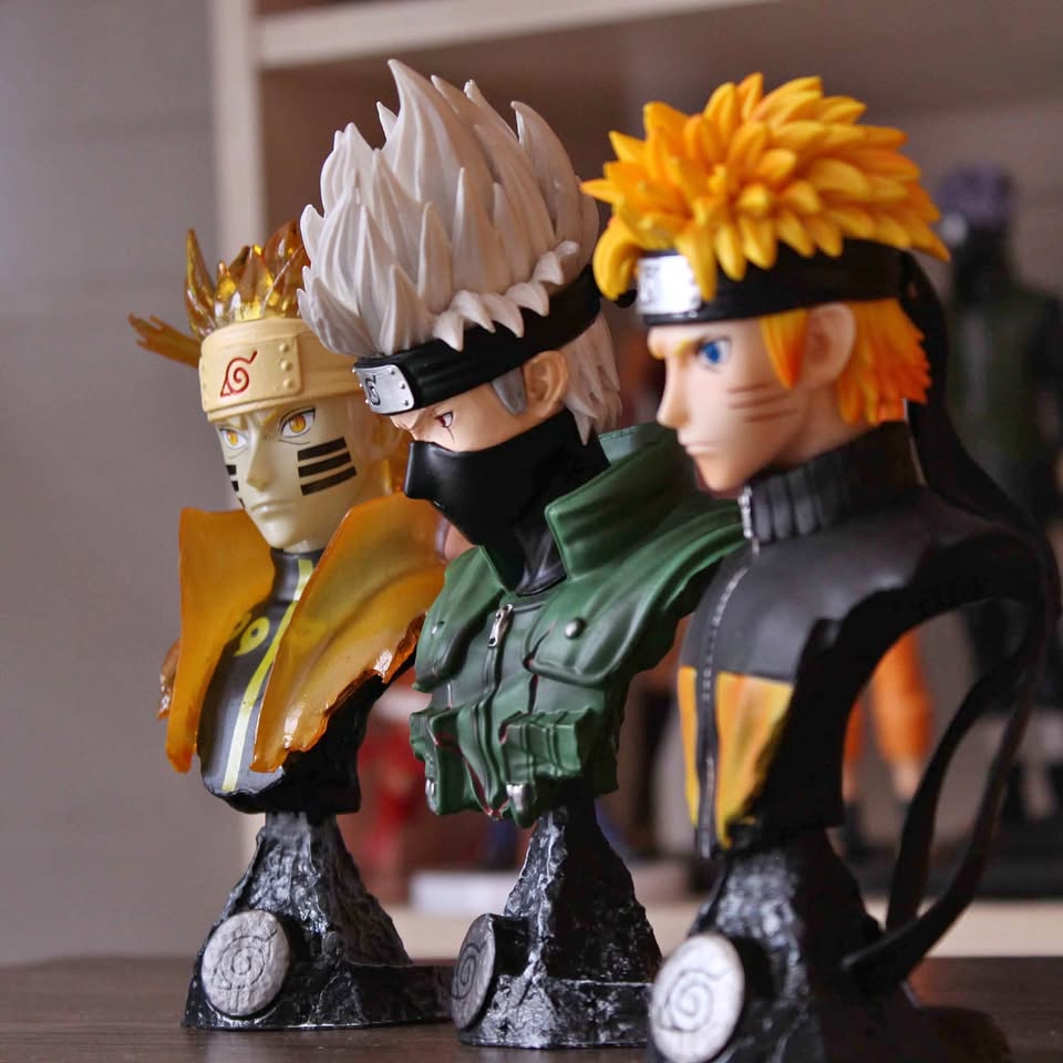 Figuras de Naruto, Kakashi y Kurama originales en Costa Rica