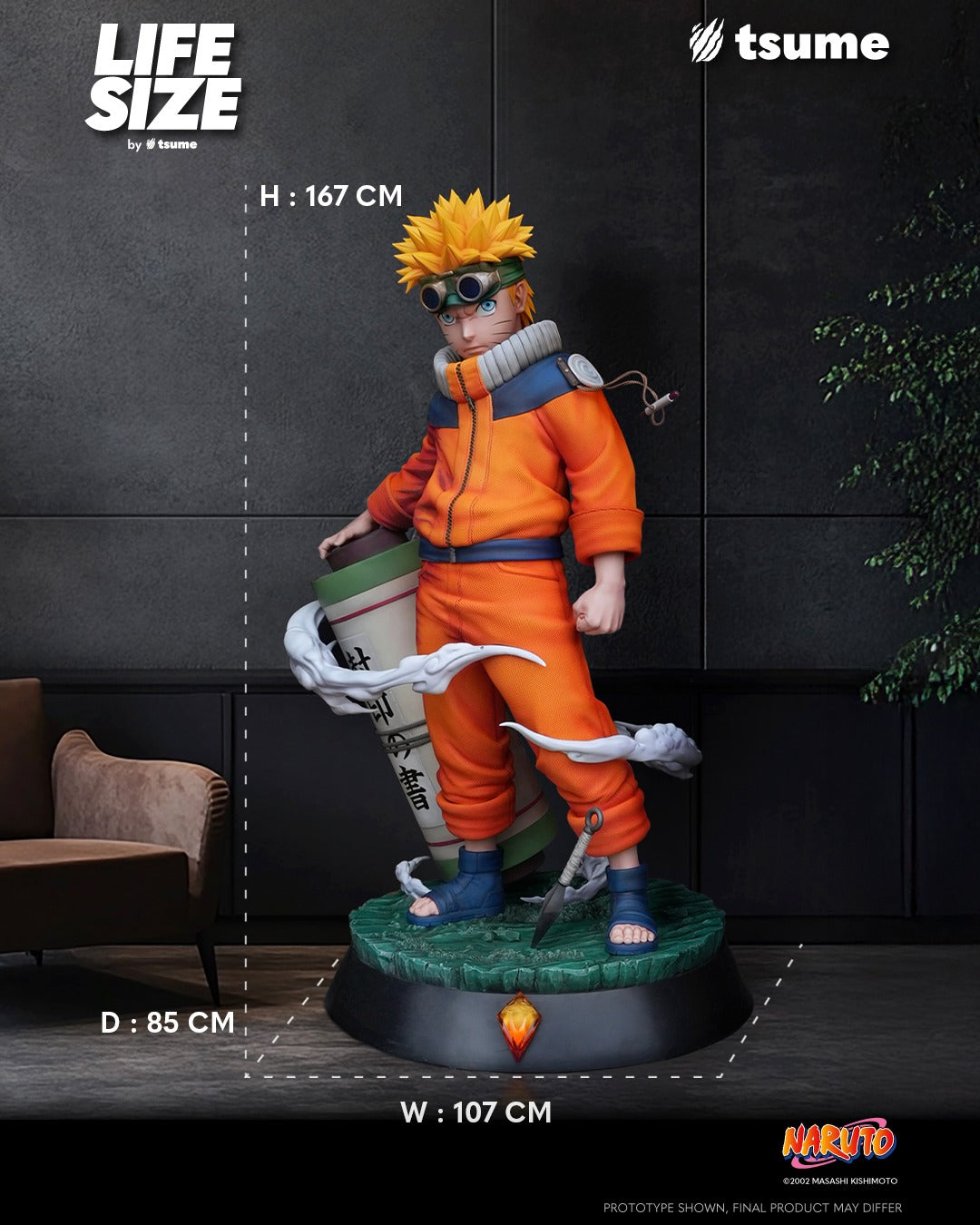 Figura  Tsume Studio - Naruto Uzumaki Life-Size Statue (Licensed)  | Figuras de colección Anime Costa Rica TODO EN ANIME  | Tico ofertas