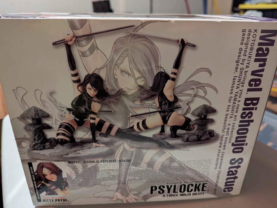 Dim Gray Estatuilla Figura Marvel Bishoujo Psylocke X-Force Ninja Outfit – Nueva Versión Coleccionable