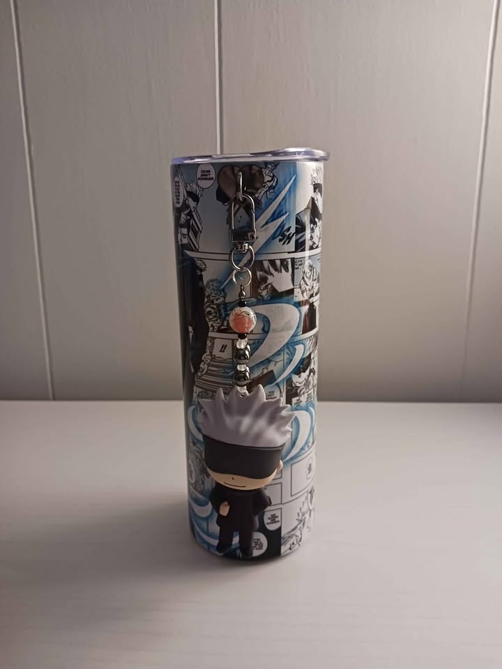 Rosy Brown Vaso Térmico Jujutsu Kaisen 20oz + Llavero Satoru Gojo Tienda Anime | Tico Ofertas