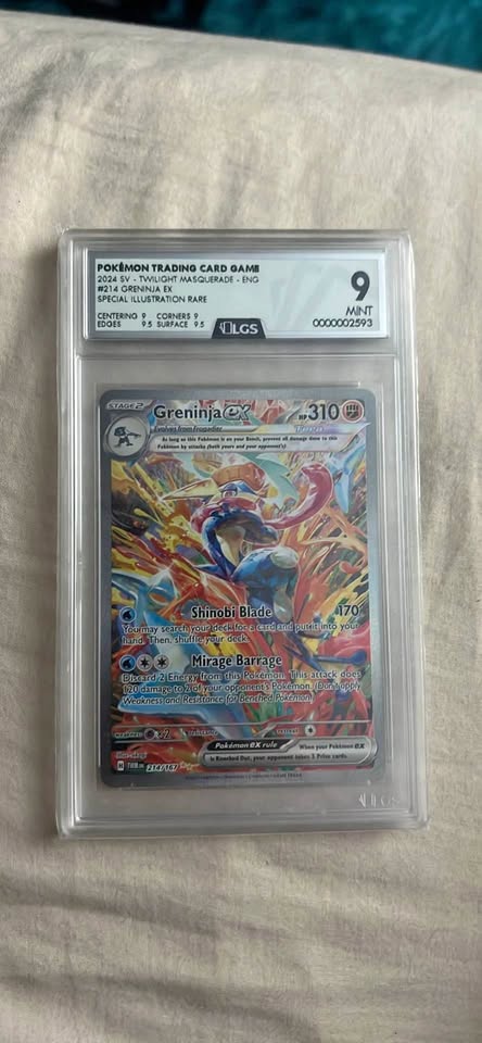 Rosy Brown Greninja ex SIR #214/167 – Twilight Masquerade (Graded 9 Mint) | Pokémon TCG Costa Rica