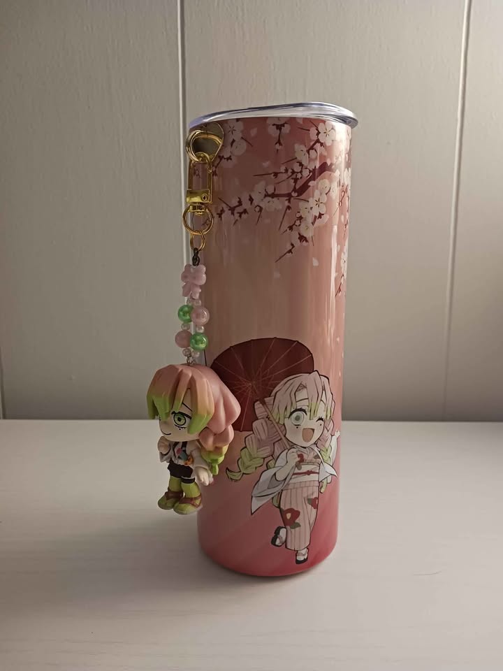 Rosy Brown Vaso Térmico Demon Slayer Mitsuri 20oz + Llavero Figura | Tico Ofertas