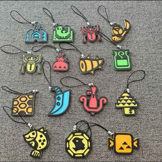 Light Slate Gray Llaveros Monster Hunter 3D – Set de 6 Personalizable  Descripción optimizada Tienda Anime Tico Ofertas