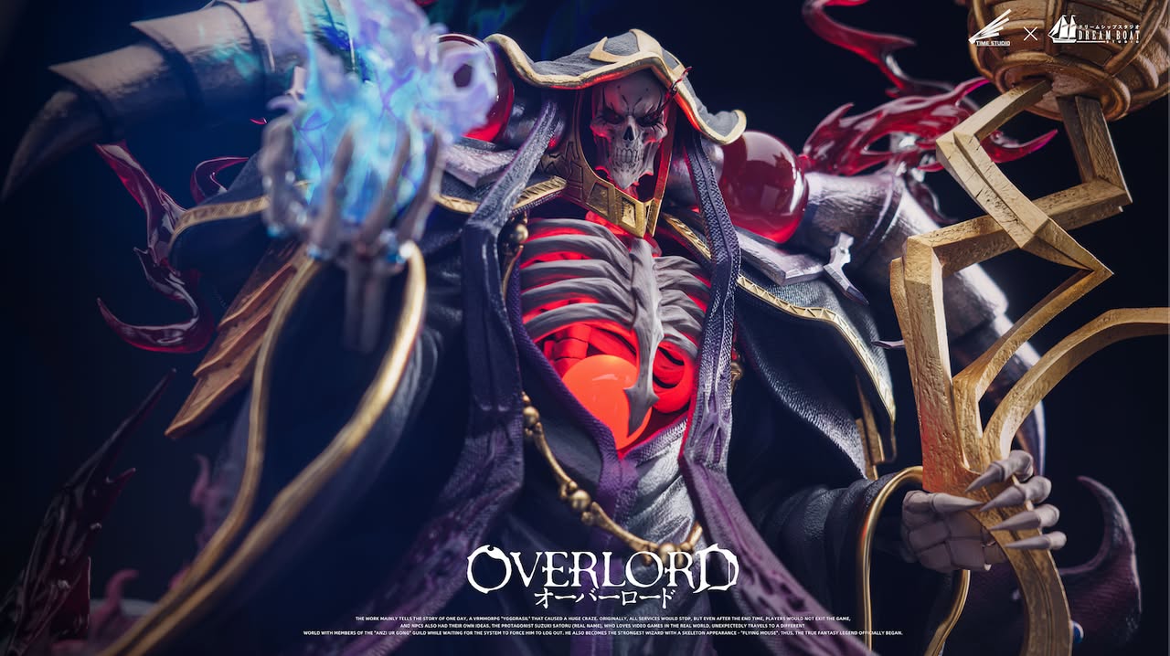 Dark Slate Gray Estatuilla Overlord | Ainz Ooal Gown | DBS Studio × Time Studio | Tienda Anime | Tico Ofertas