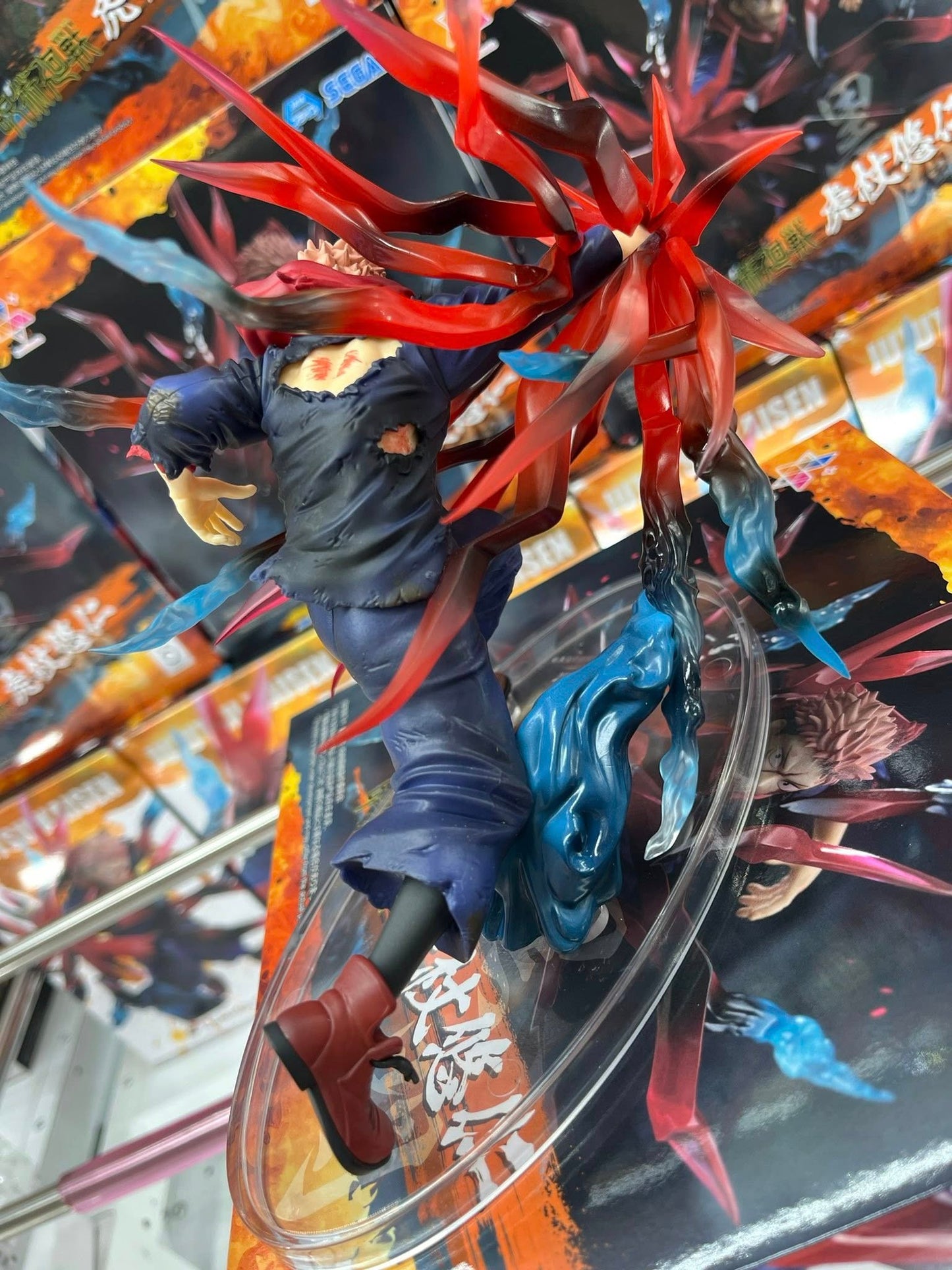 Dark Slate Gray Estatuilla Jujutsu Kaisen | Yuji Itadori - Black Flash Ver. | Luminasta | SEGA | Tico Ofertas