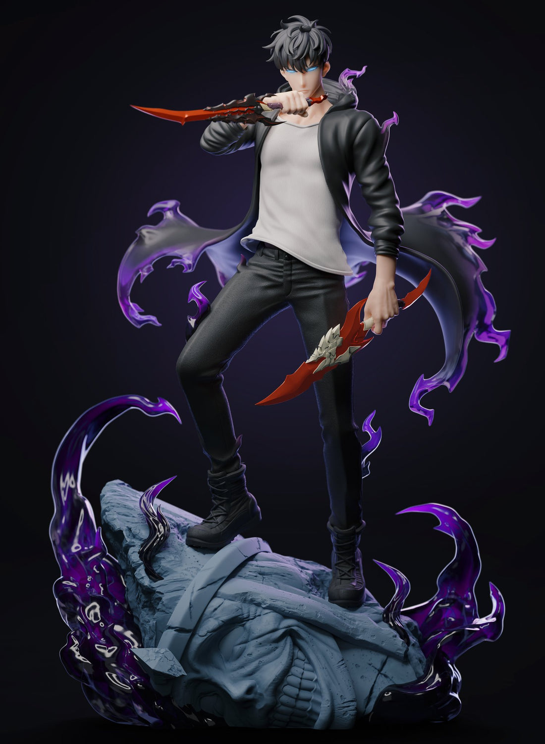 Figura Solo Leveling | Sung Jin Woo The Shadow Monarch Awakening | Player 1 Studio | Tico Ofertas