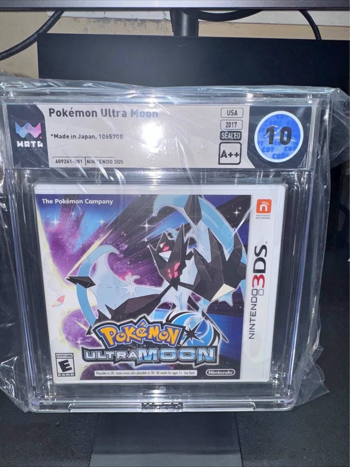 Pokémon Ultra Moon – Nintendo 3DS | WATA 10 Perfect Sealed A++ | Coleccionable Costa Rica