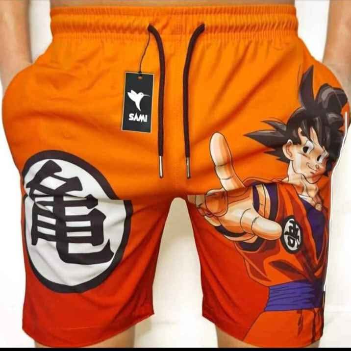 Shorts de Goku estilo anime | Ropa cómoda para fans en Costa Rica