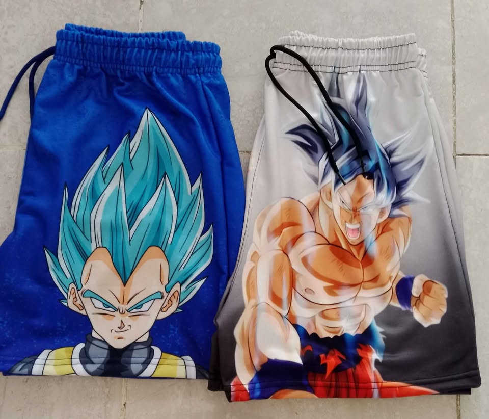Dark Gray Shorts de Goku estilo anime | Ropa cómoda para fans en Costa Rica