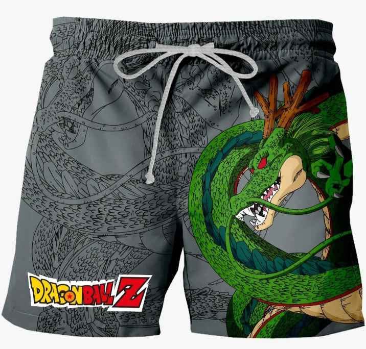 Dark Slate Gray Shorts de Goku estilo anime | Ropa cómoda para fans en Costa Rica