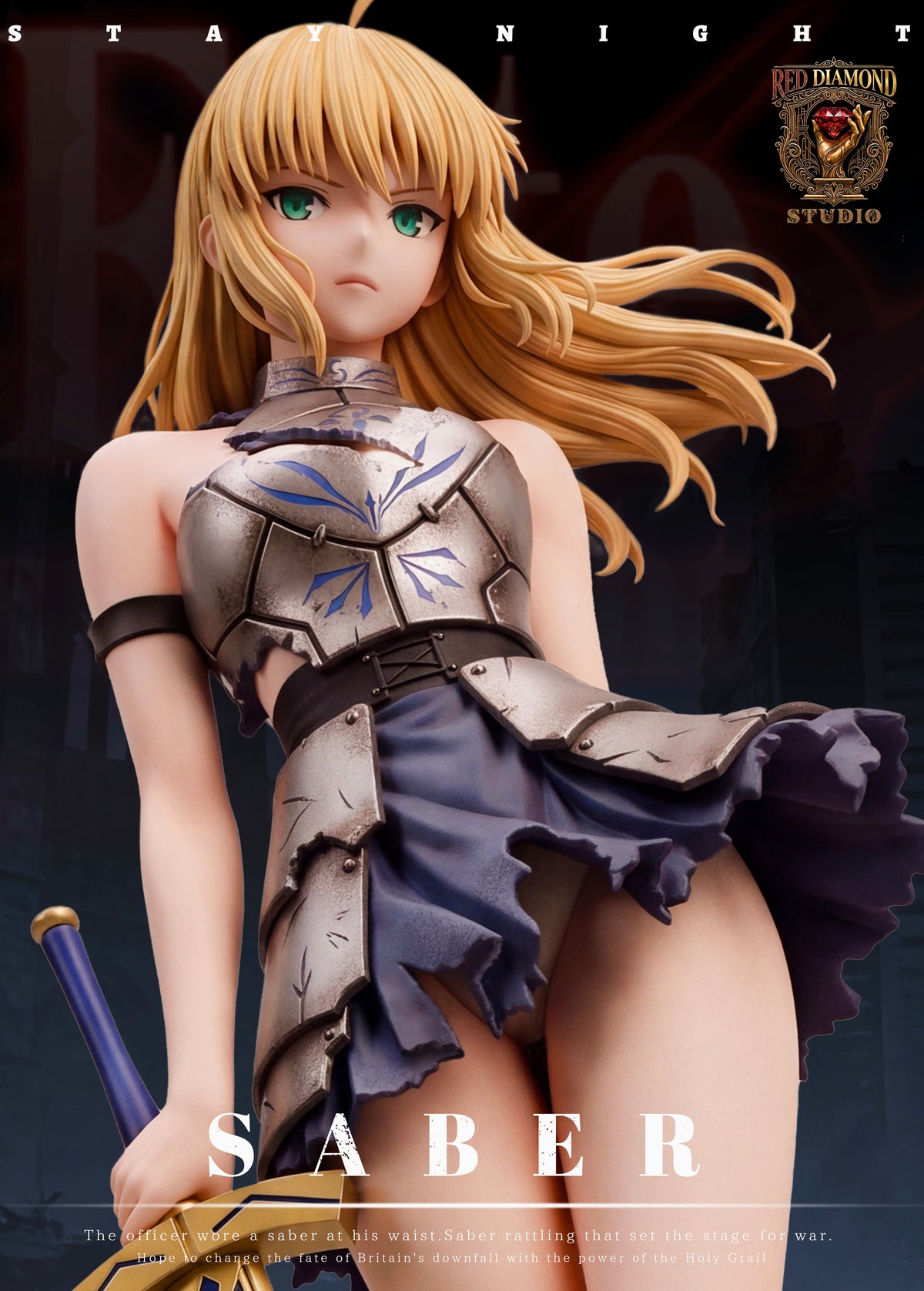 Estatuilla Fate Series | Saber Artoria Pendragon | RED DIAMOND Studio | Tienda Anime | Tico Ofertas