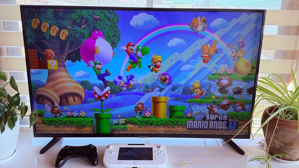 Dark Slate Gray Nintendo Wii U Desbloqueada con Juegos y Control Extra – Costa Rica