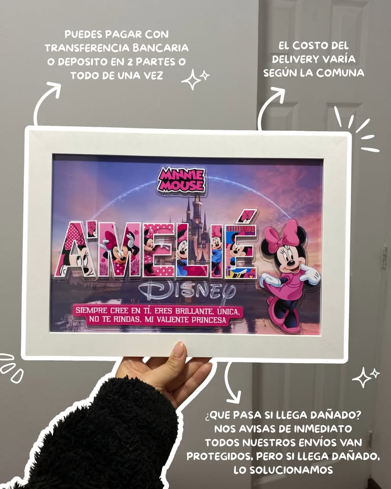 Light Slate Gray Cuadro 3D Personalizado con luces LED en Costa Rica | Regalo único