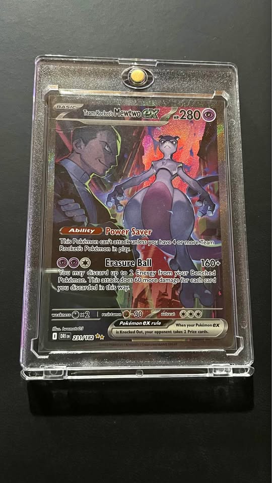 Dark Slate Gray Cartas Pokémon en estado como nuevo – Mewtwo ex, Zekrom ex, Palafin ex y más