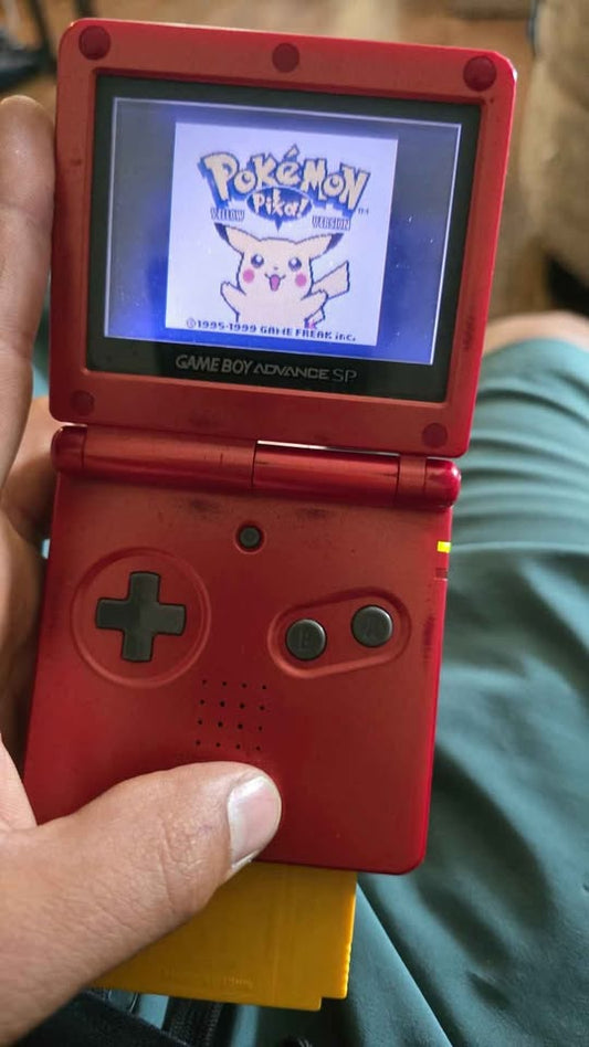 Saddle Brown Game Boy Advance SP + Pokémon Yellow, Red & Blue | Bundle Retro Costa Rica