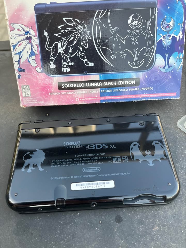 Dim Gray New Nintendo 3DS XL Pokémon Sol y Luna edición limitada con juegos y magia | Costa Rica