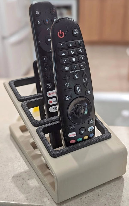 Rosy Brown Soporte para Control Remoto Impreso en 3D – Organizador para 3 Controles en Costa Rica