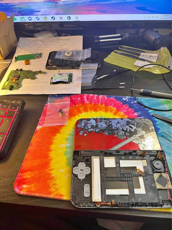 Dark Slate Gray Servicio de Reparación Nintendo 3DS – Pantallas, Carcasas y Modificación