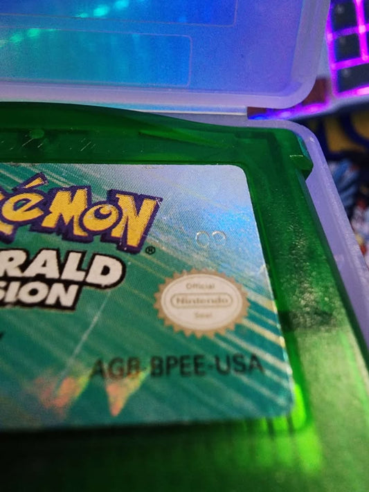 Dark Slate Gray Juego Pokémon Emerald – Game Boy Advance | Cartucho Original con Batería Nueva – Costa Rica