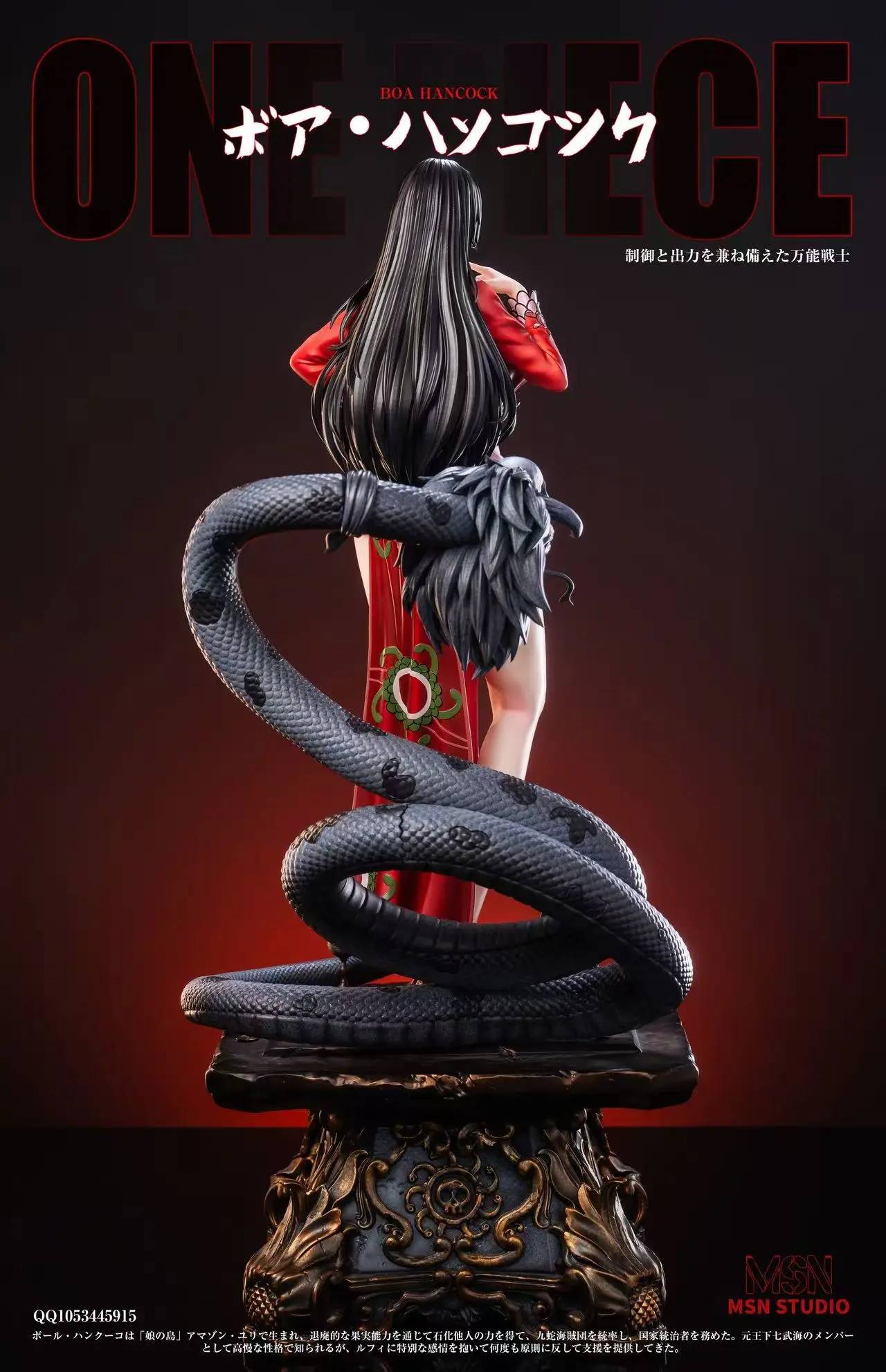 Black Estatuilla One Piece | Boa Hancock | MSN Studio | Versión 1/4 | Tico Ofertas
