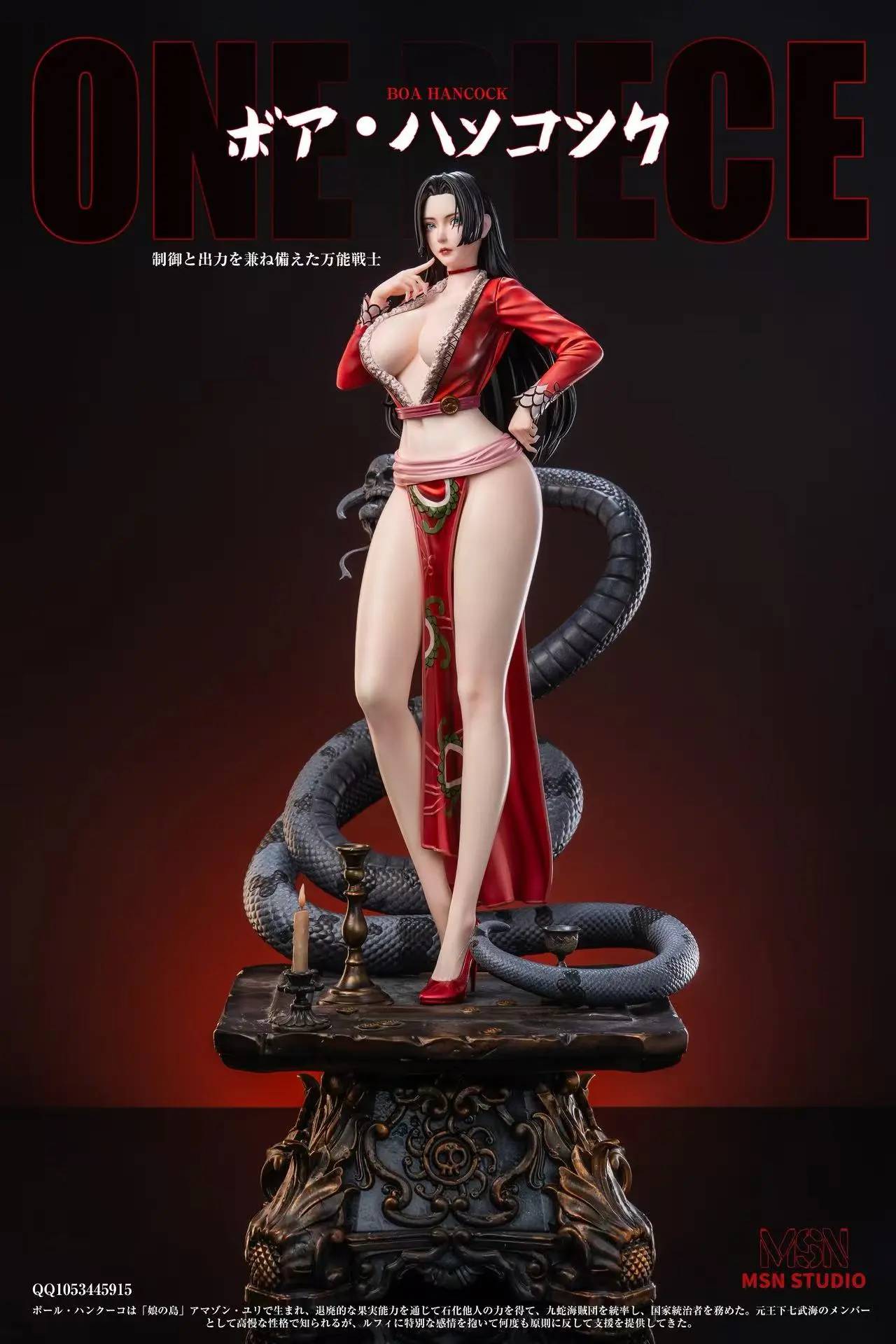 Black Estatuilla One Piece | Boa Hancock | MSN Studio | Versión 1/4 | Tico Ofertas