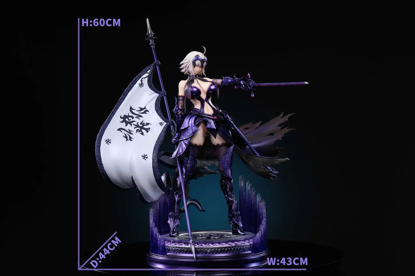 Black Estatuilla Fate/stay night | Jeanne d'Arc & Jeanne d'Arc Alter | Xpic Studio | Dual Version 1/4 | Tico Ofertas