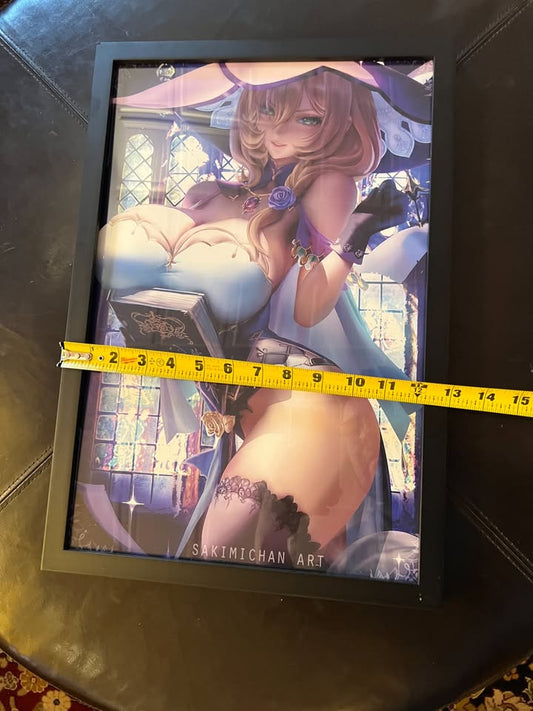 Dark Slate Gray 3D decorativa  Prints enmarcados de Genshin Impact – cuadros anime costa rica