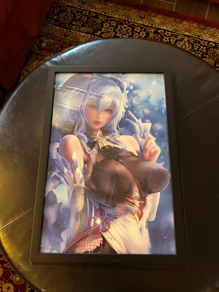 Black 3D decorativa  Prints enmarcados de Genshin Impact – cuadros anime costa rica