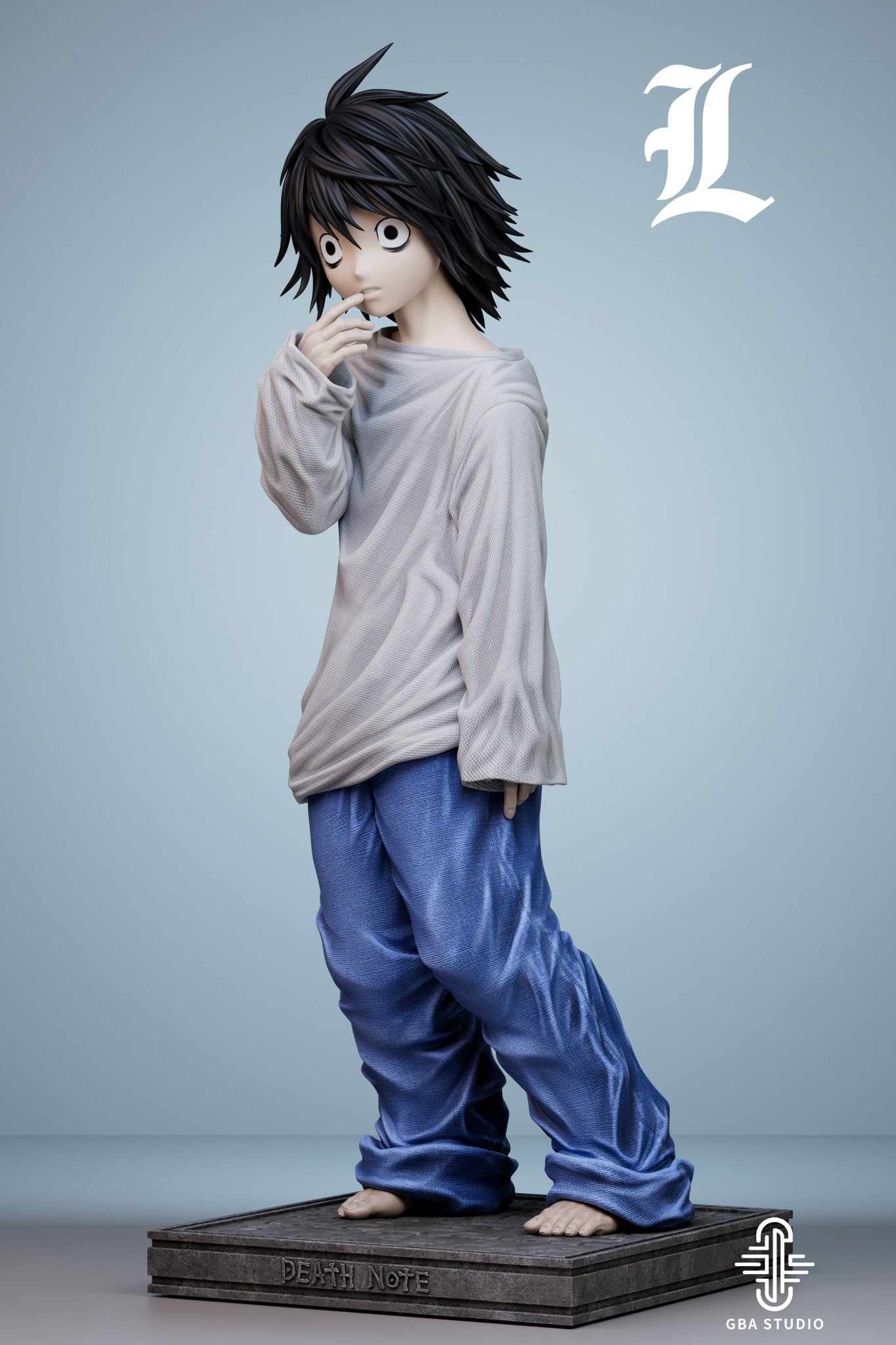 Dark Gray Estatuilla Death Note | L (Childhood) | Tienda Anime | Tico Ofertas