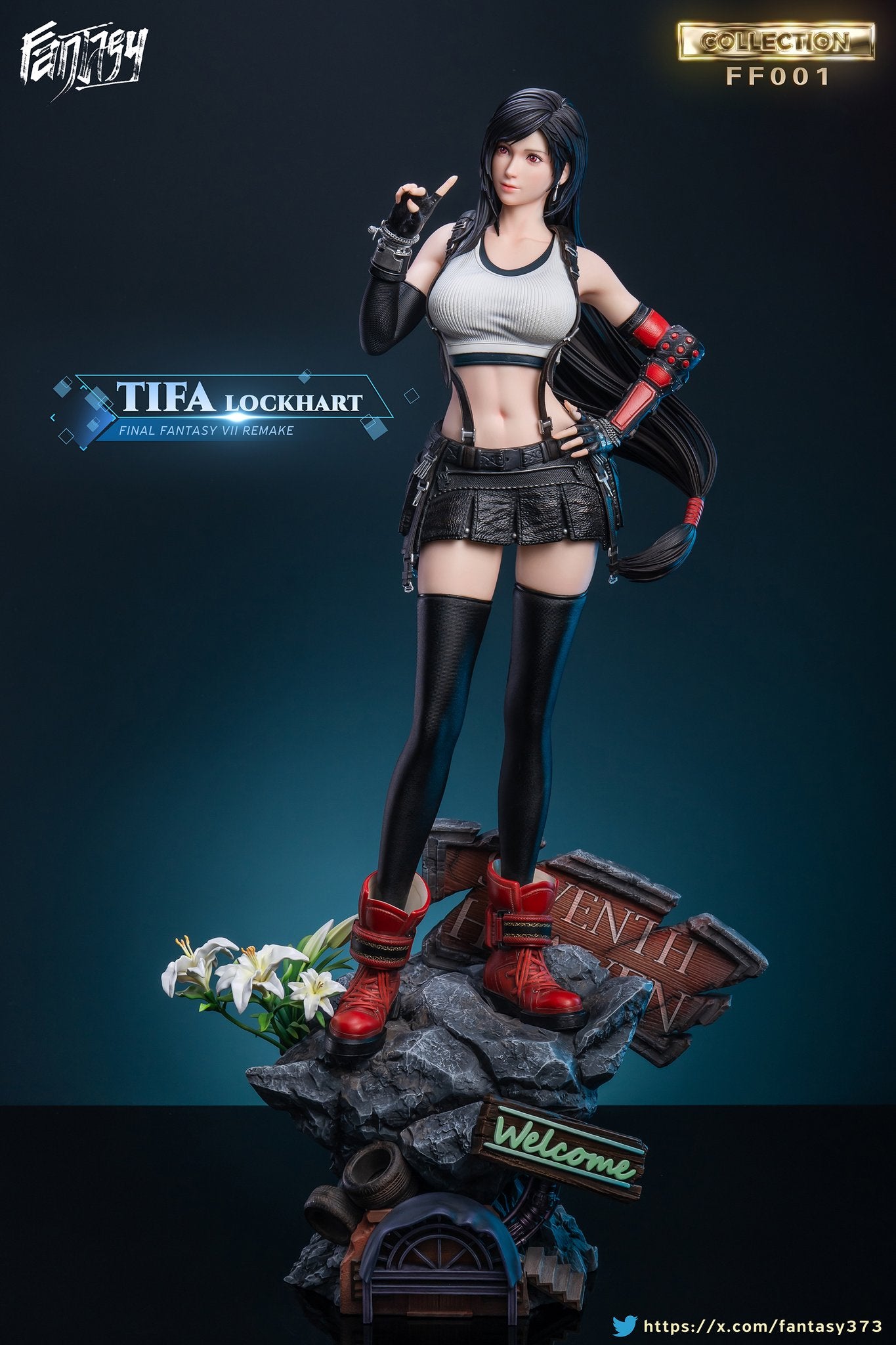 Black Estatuilla Final Fantasy | Tifa Lockhart | FANTASY Studio | Tienda Anime | Tico Ofertas
