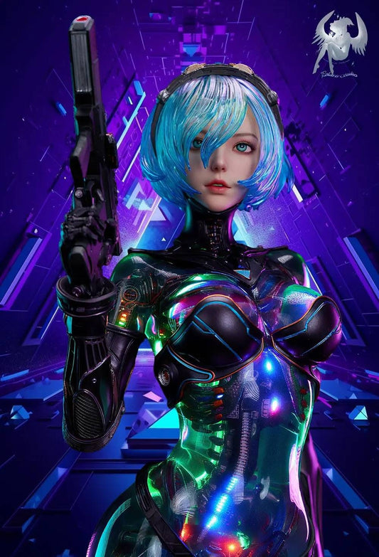 Midnight Blue Estatuilla Cyberworld Apocalypse] | Ex Machina Ling | Polaris Studio | Licensed 1/4 Statue | Tico Ofertas