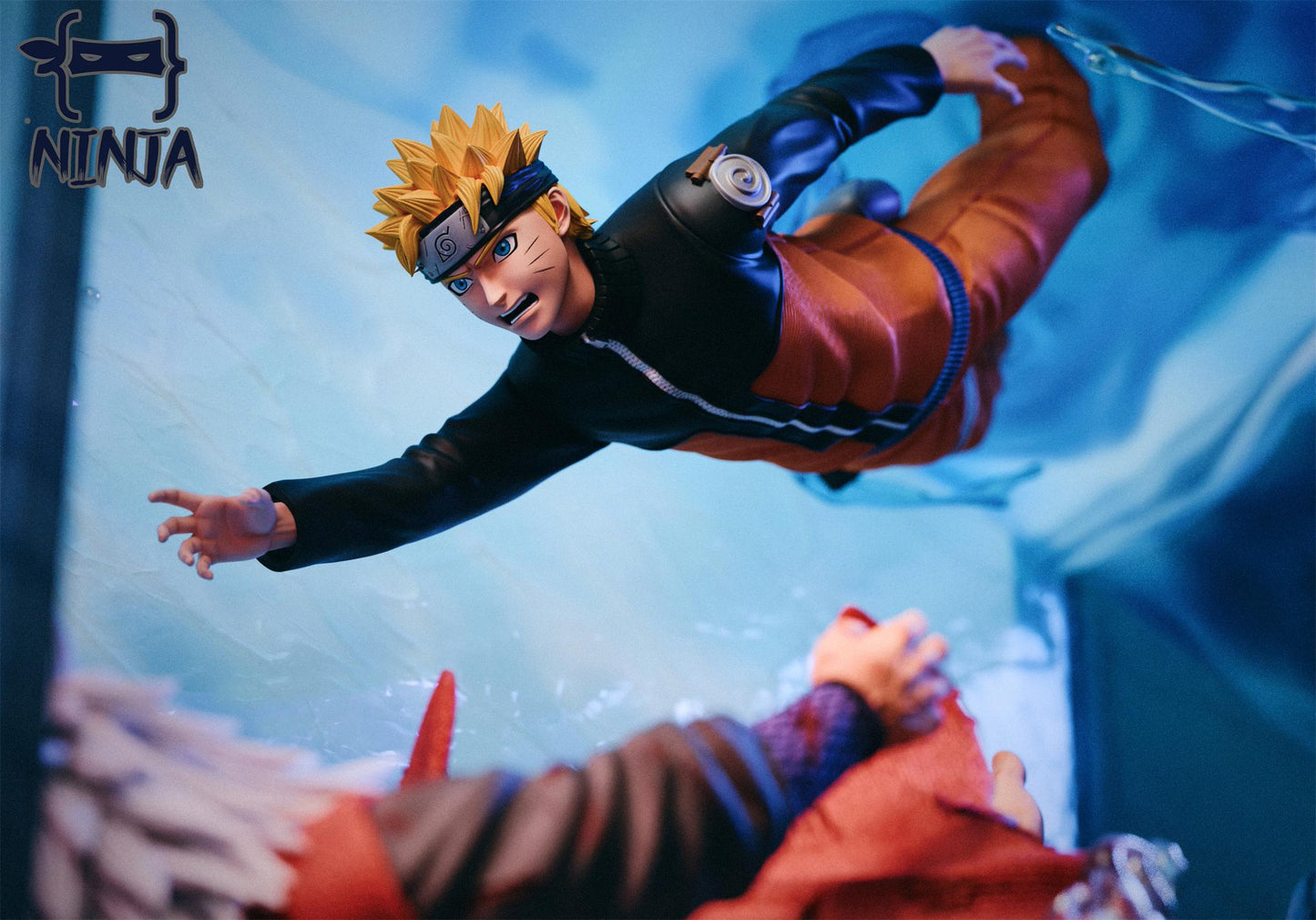 Sky Blue Estatuilla Naruto | Jiraiya & Naruto | NINJA Studio | Tienda Anime| Tico Ofertas