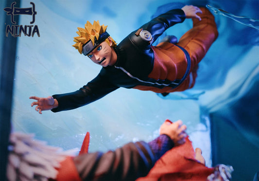 Sky Blue Estatuilla Naruto | Jiraiya & Naruto | NINJA Studio | Tienda Anime| Tico Ofertas