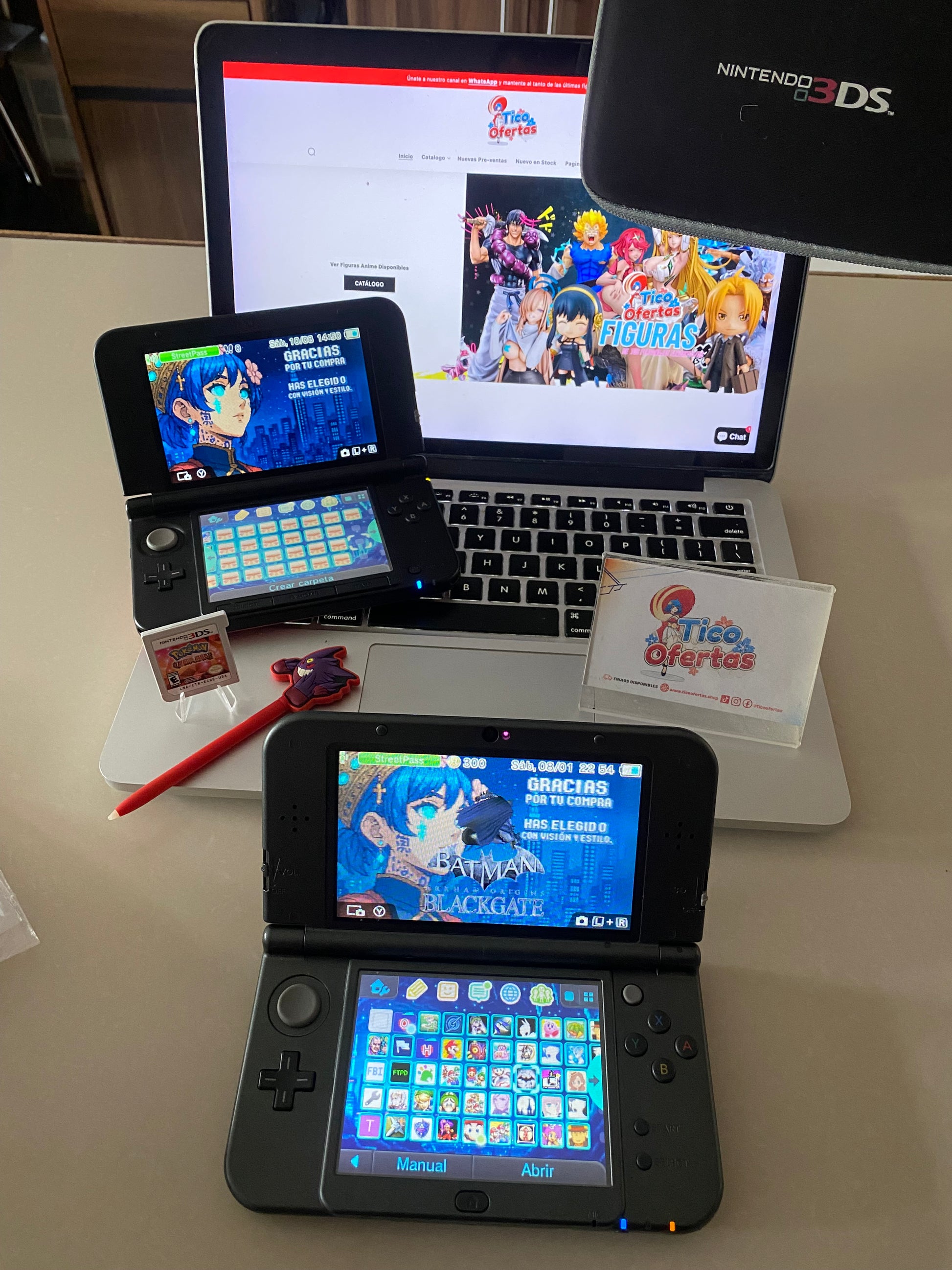 Dim Gray Nintendo 3DS / New 3DS XL / 2DS – Consolas Retro con Hack + Juegos Incluidos
