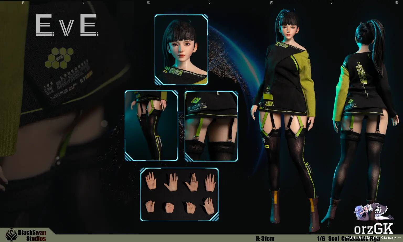 Black Estatuilla Stellar Blade | Eve | Black Swan Studio | Tienda Anime | Tico Ofertas