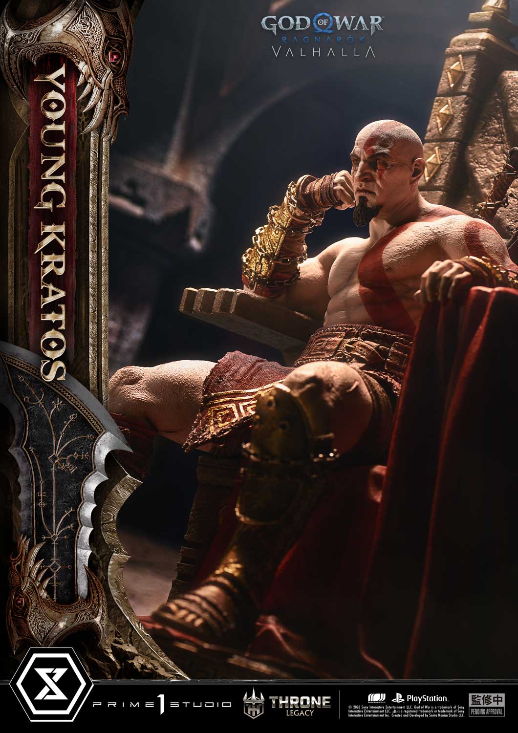 Black Estatuilla God of War Ragnarök | Kratos | Prime 1 Studio | Tienda Anime | Tico Ofertas
