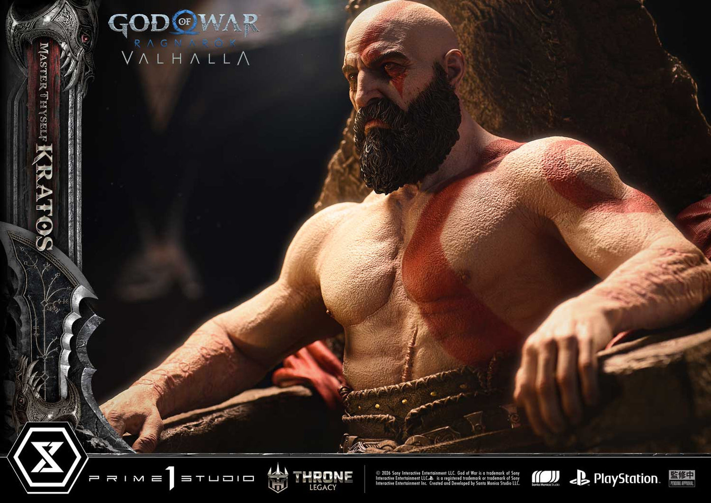 Black Estatuilla God of War Ragnarök | Kratos | Prime 1 Studio | Tienda Anime | Tico Ofertas