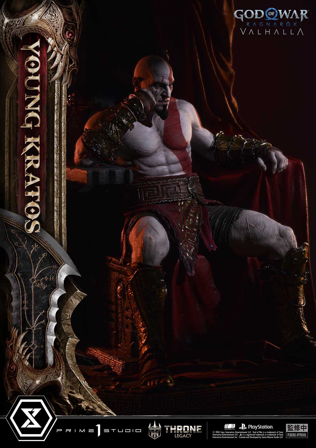 Black Estatuilla God of War Ragnarök | Kratos | Prime 1 Studio | Tienda Anime | Tico Ofertas