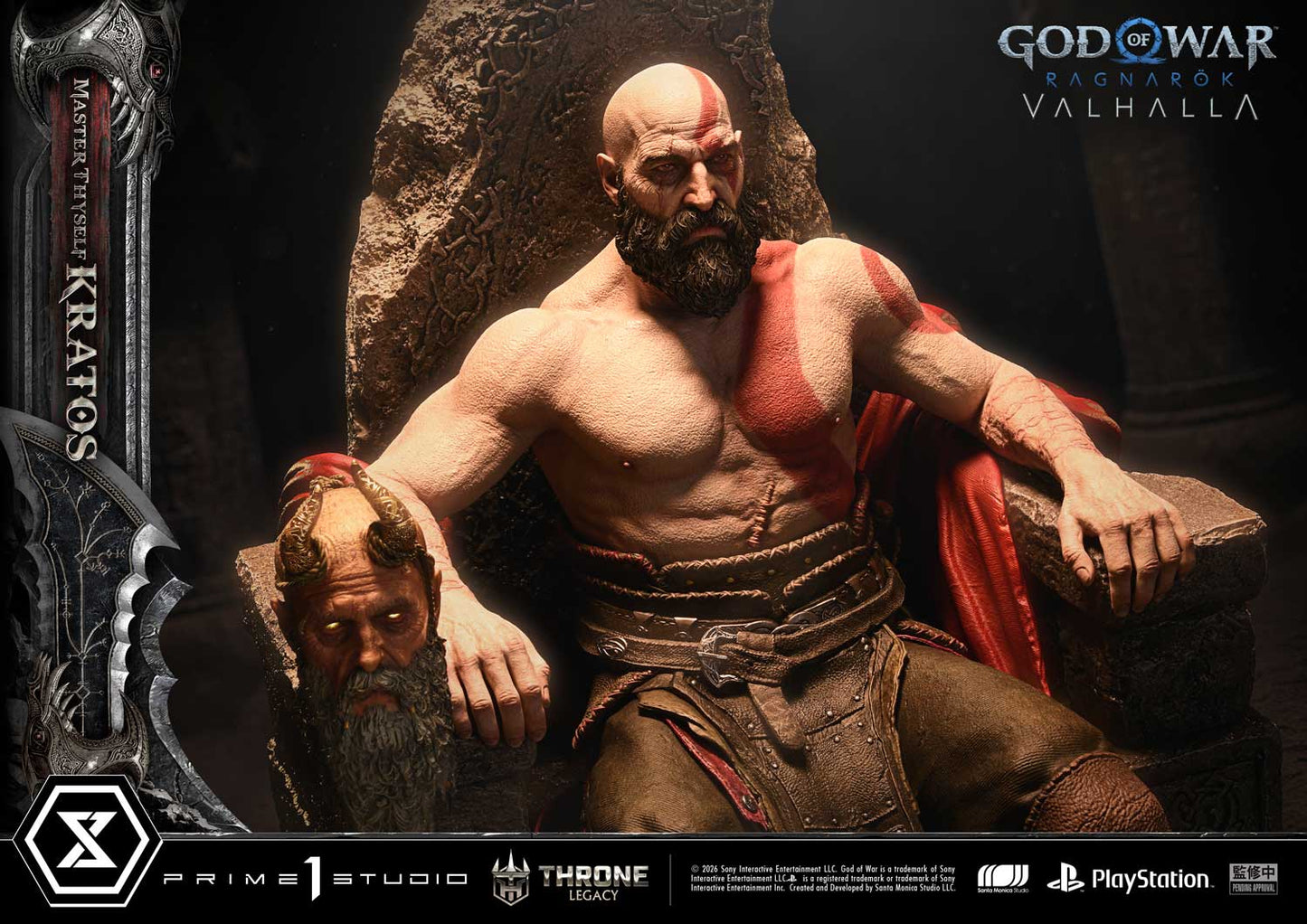 Black Estatuilla God of War Ragnarök | Kratos | Prime 1 Studio | Tienda Anime | Tico Ofertas
