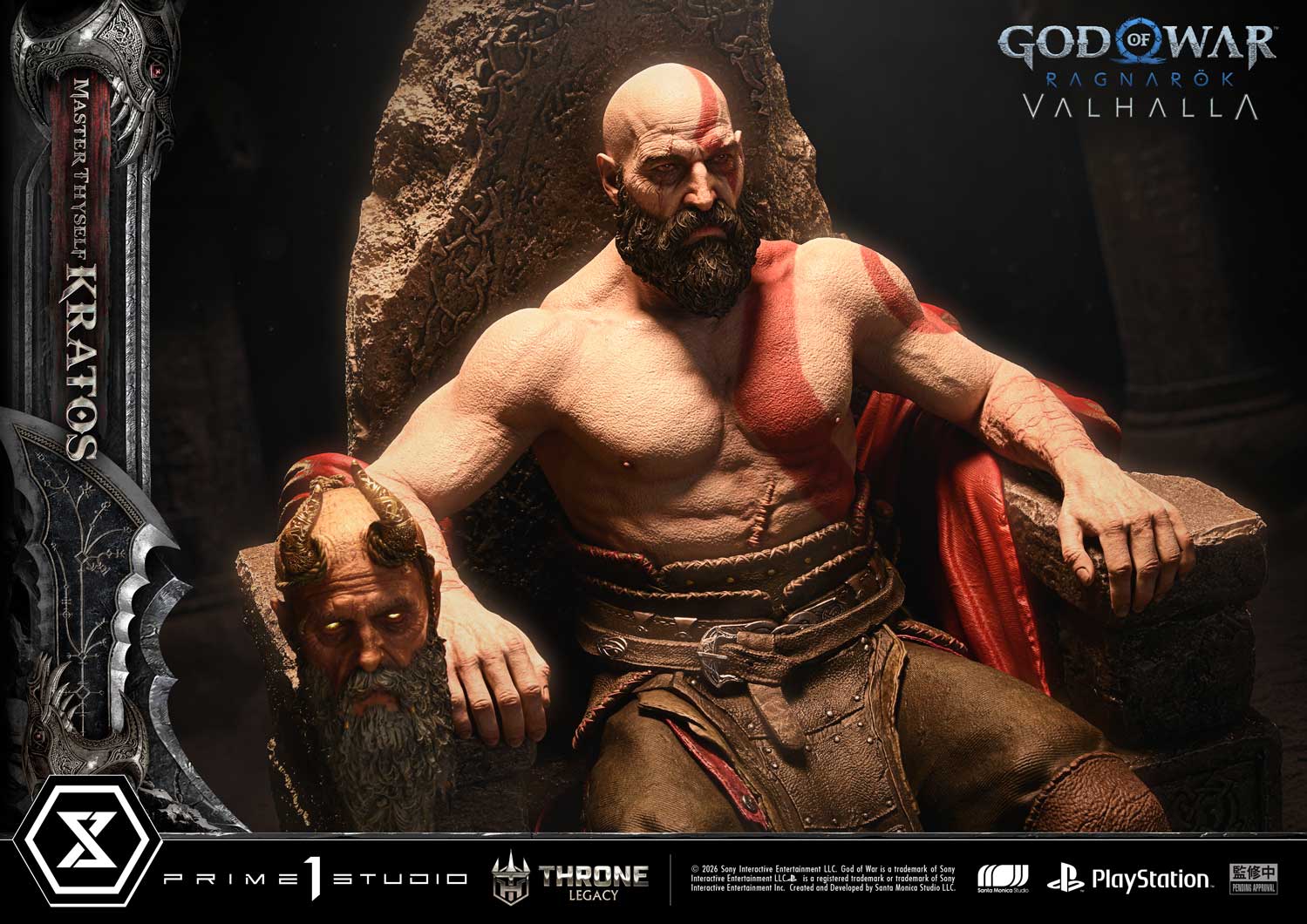 Black Estatuilla God of War Ragnarök | Kratos | Prime 1 Studio | Tienda Anime | Tico Ofertas