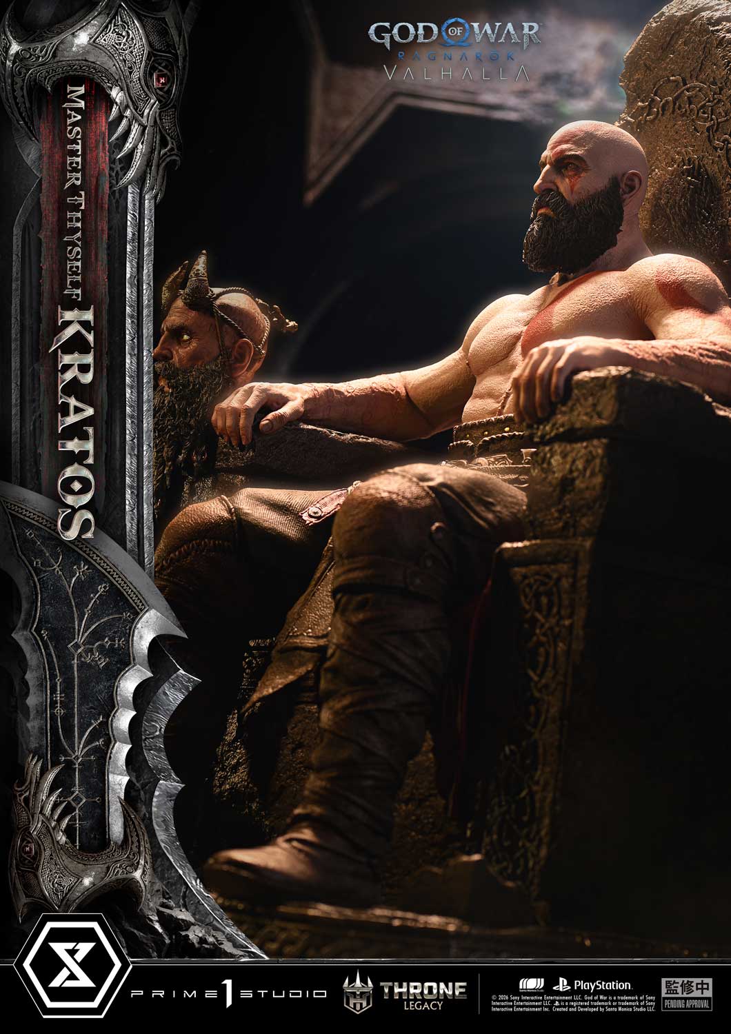 Black Estatuilla God of War Ragnarök | Kratos | Prime 1 Studio | Tienda Anime | Tico Ofertas