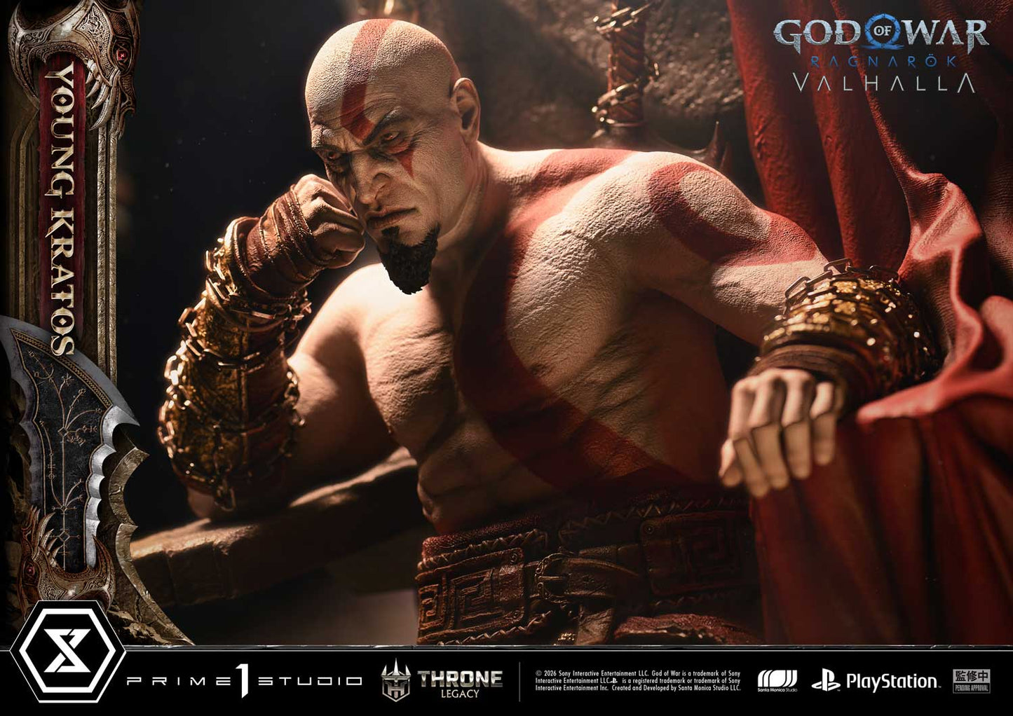 Black Estatuilla God of War Ragnarök | Kratos | Prime 1 Studio | Tienda Anime | Tico Ofertas
