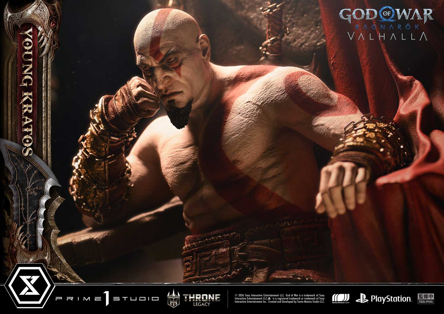Black Estatuilla God of War Ragnarök | Kratos | Prime 1 Studio | Tienda Anime | Tico Ofertas