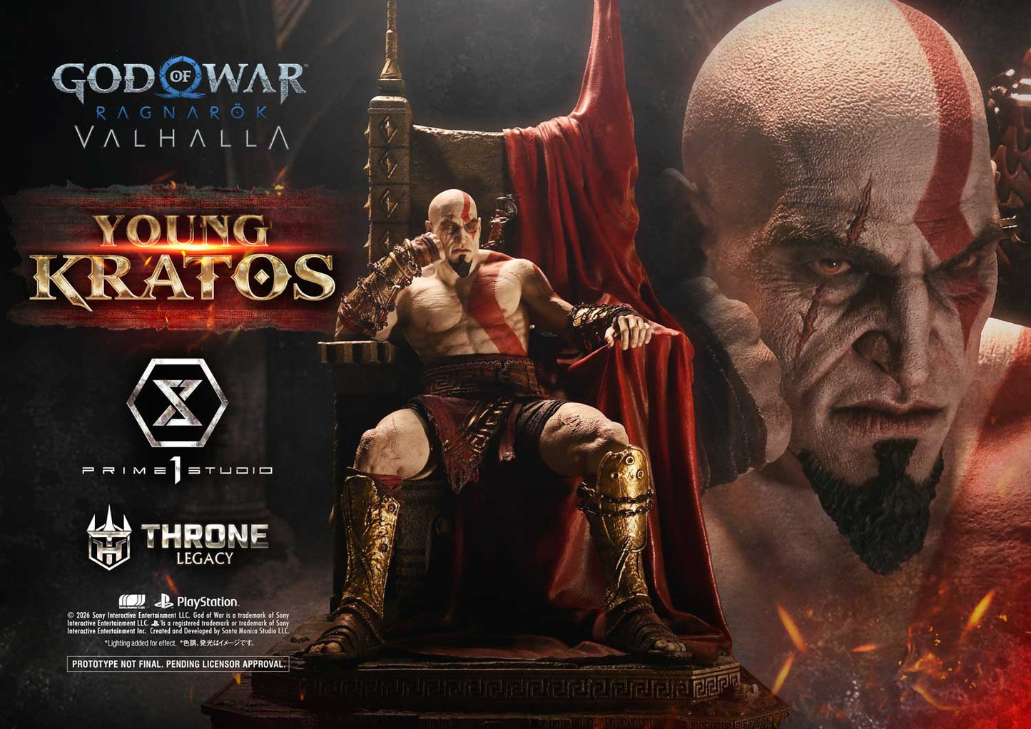 Black Estatuilla God of War Ragnarök | Kratos | Prime 1 Studio | Tienda Anime | Tico Ofertas