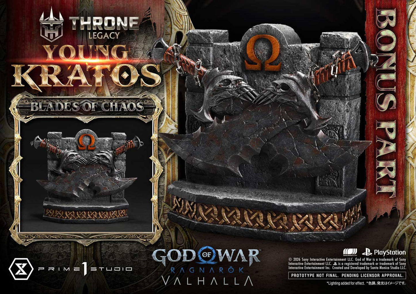Dark Slate Gray Estatuilla God of War Ragnarök | Kratos | Prime 1 Studio | Tienda Anime | Tico Ofertas